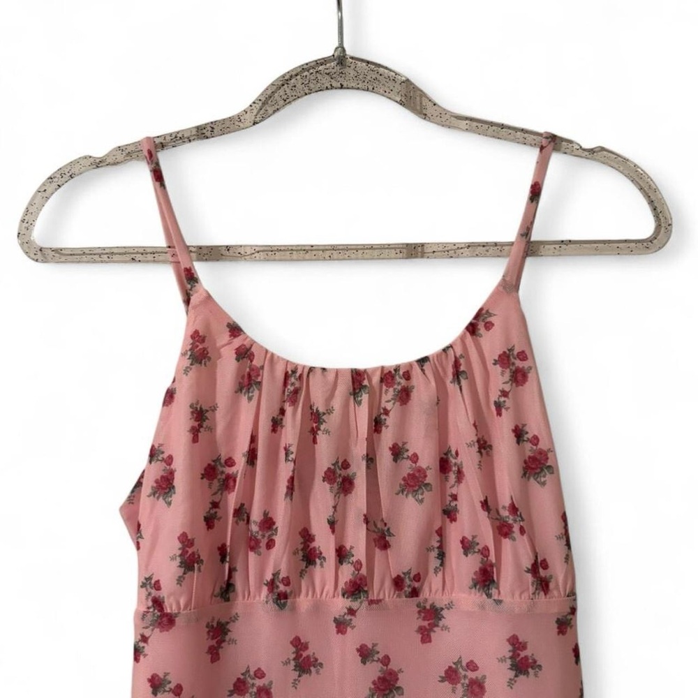 NWOT Beautees Pink Floral Slip Dress - Picture 3 of 5
